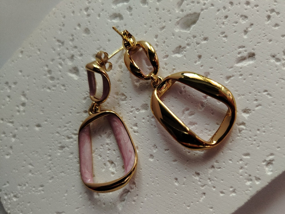 Back side of earrings with Push- back Closure