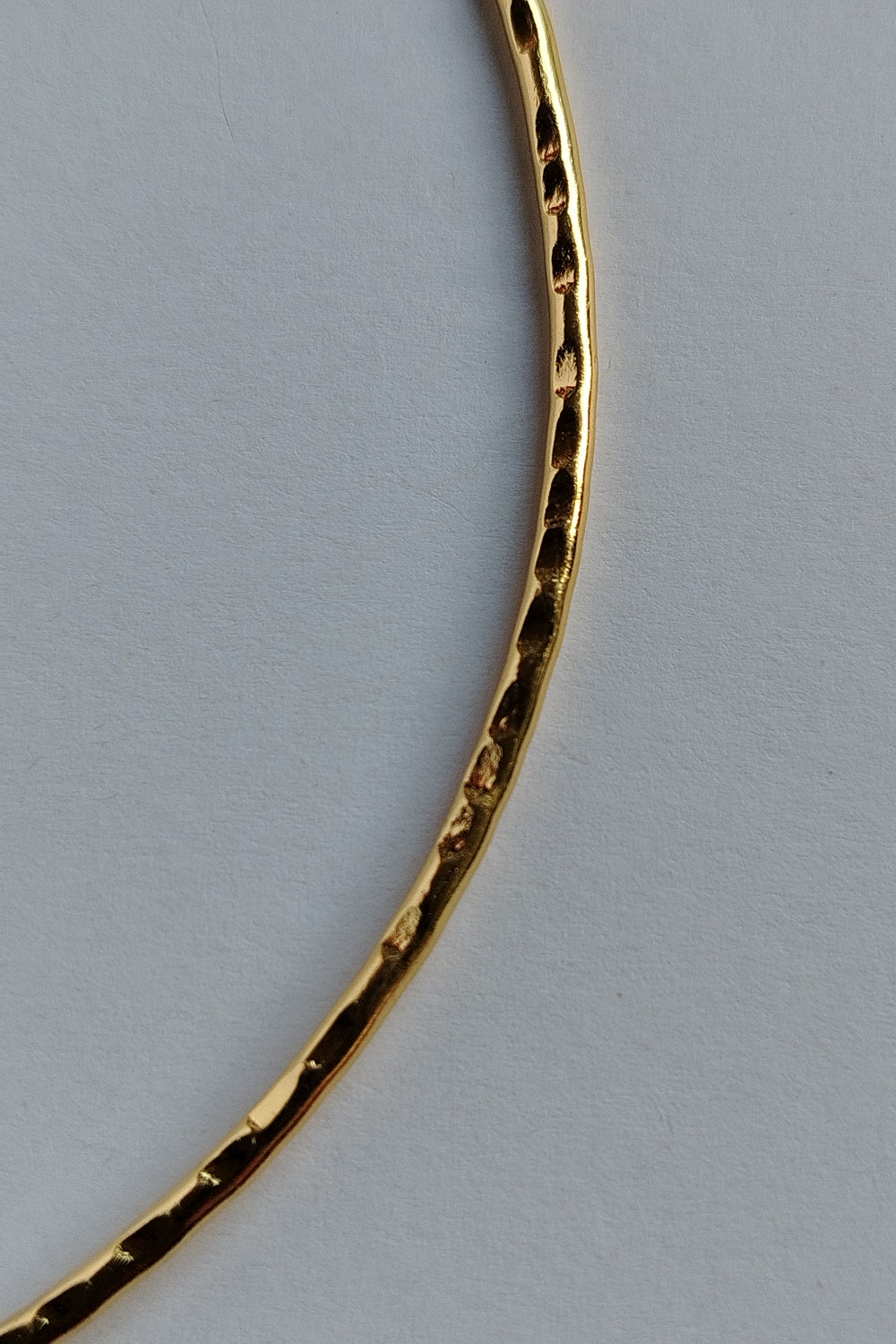 Hammered Textured Brass Hasli
