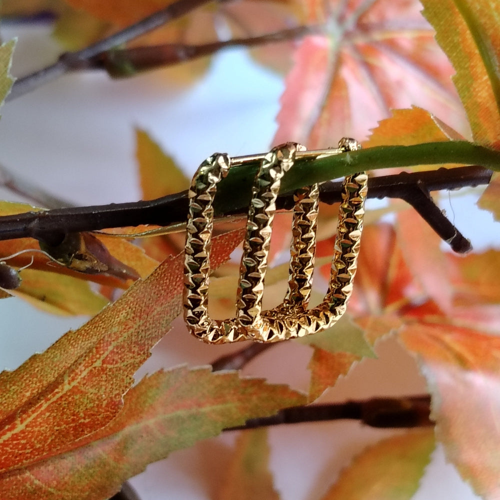 Carved Square Hoops on Maple Branches