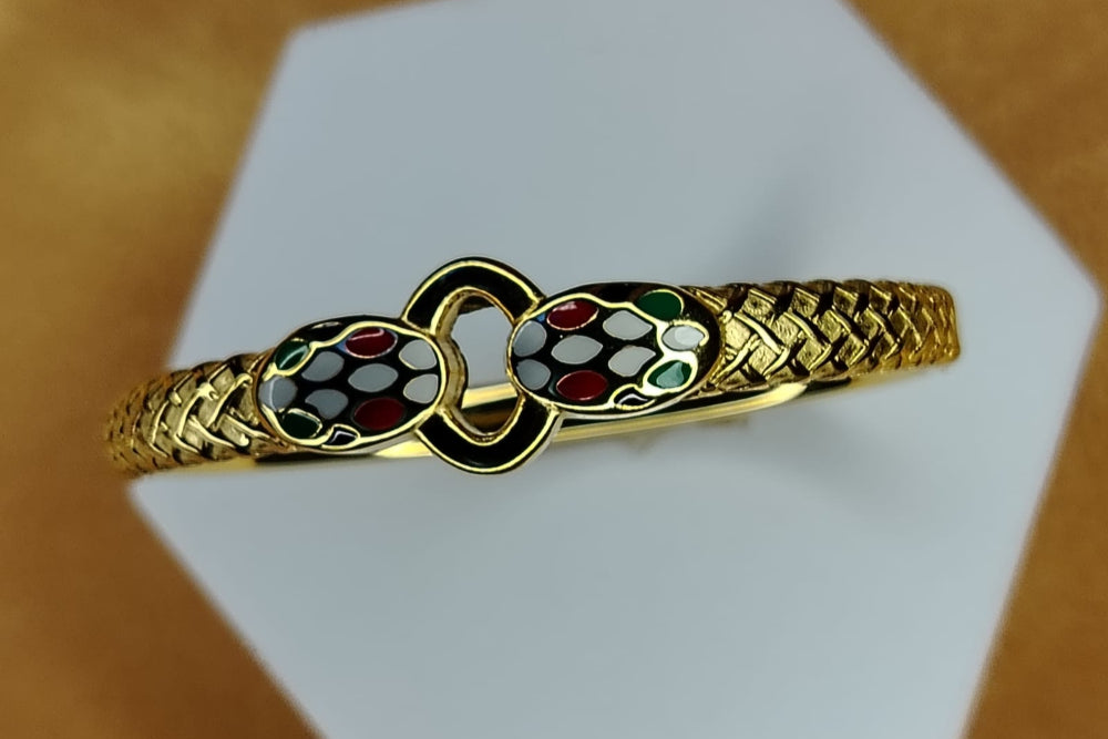 Brand Inspired Dual Snake Hood Bracelet