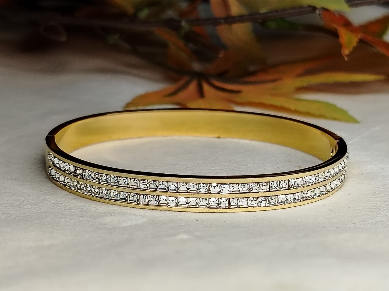 Two-layered Anti-tarnish CZ Bracelet