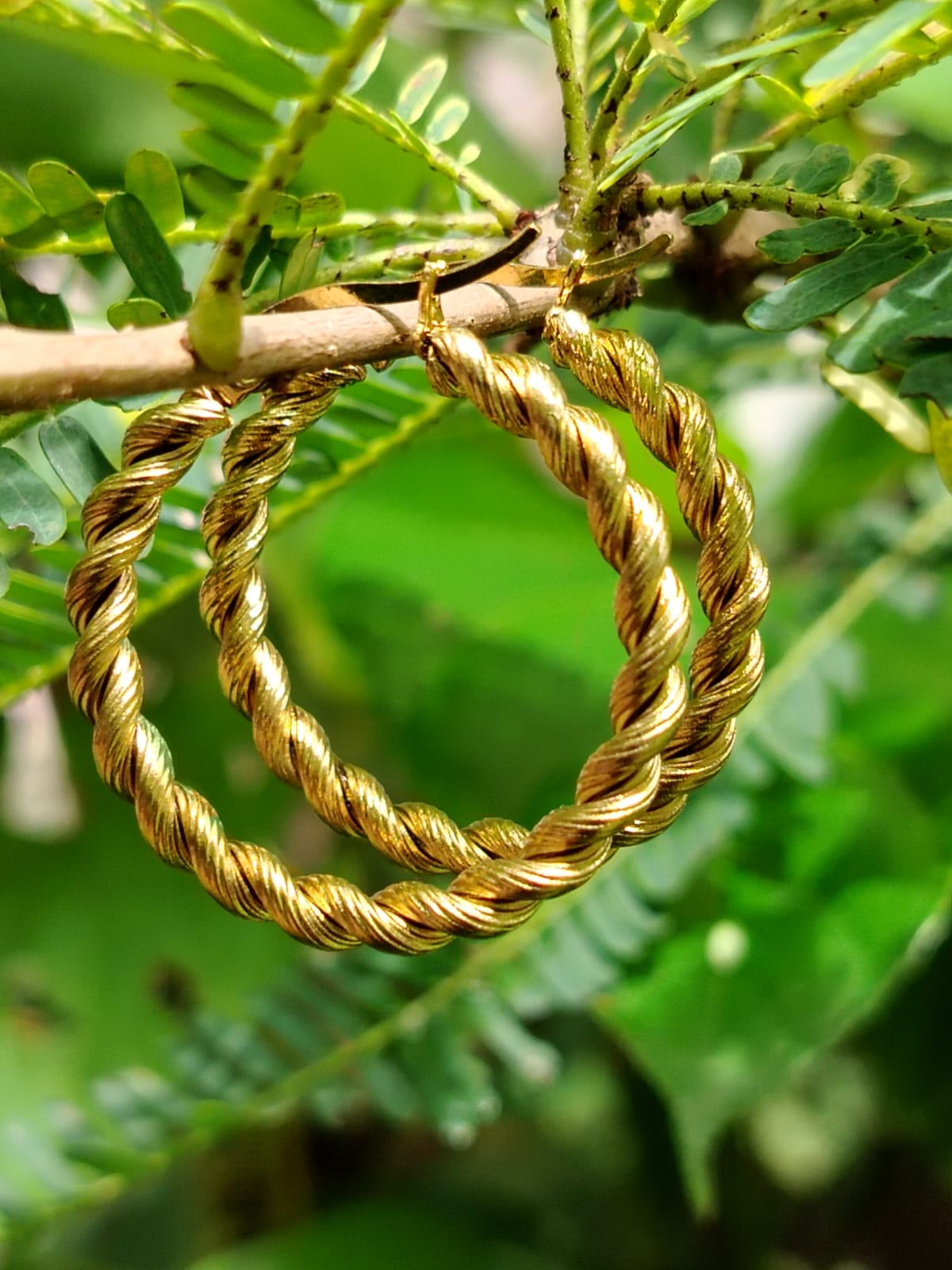 Golden Rope Hoops