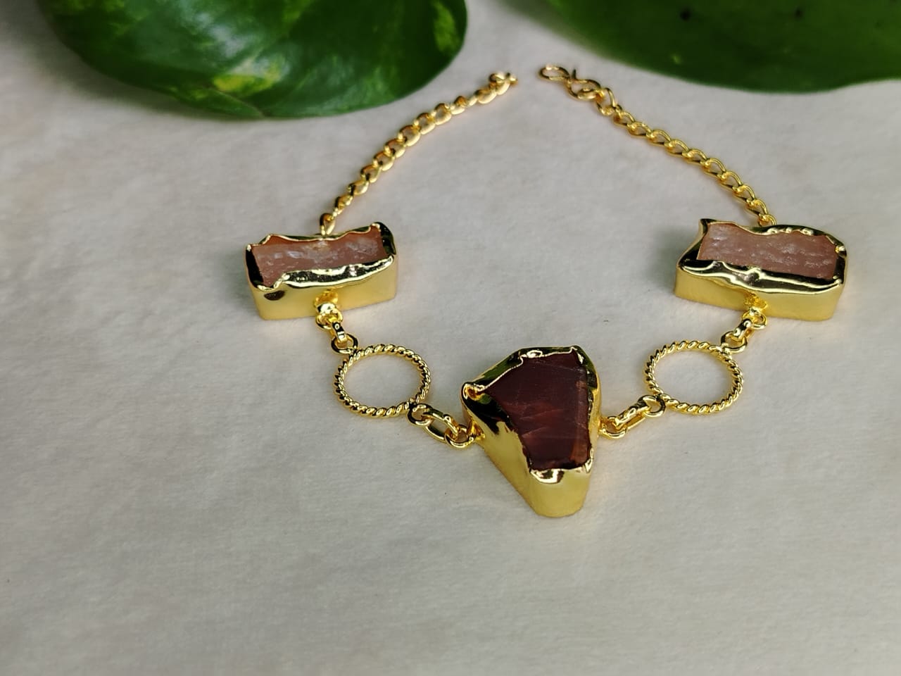 Natural Stone Chain Bracelet