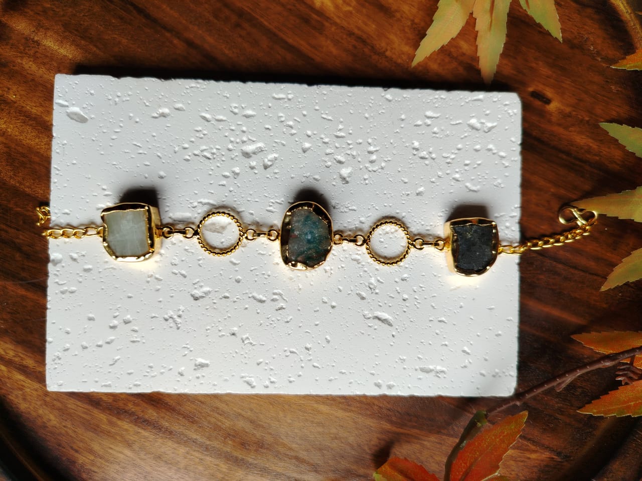 Natural Stone Chain Bracelet