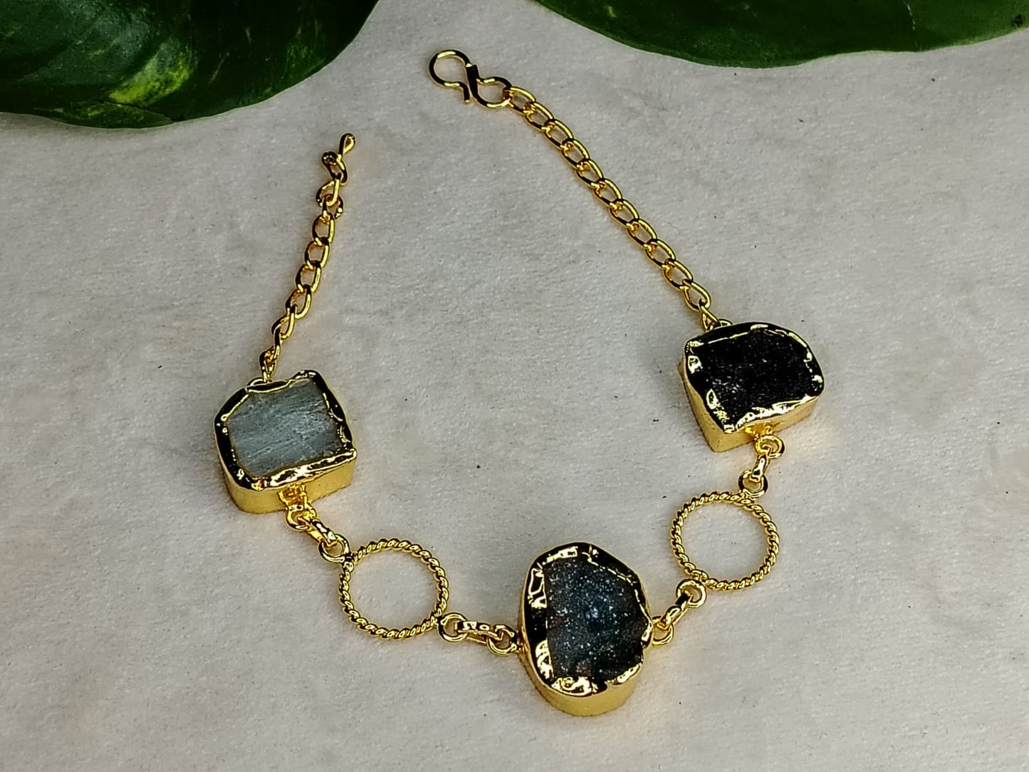 Natural Stone Chain Bracelet