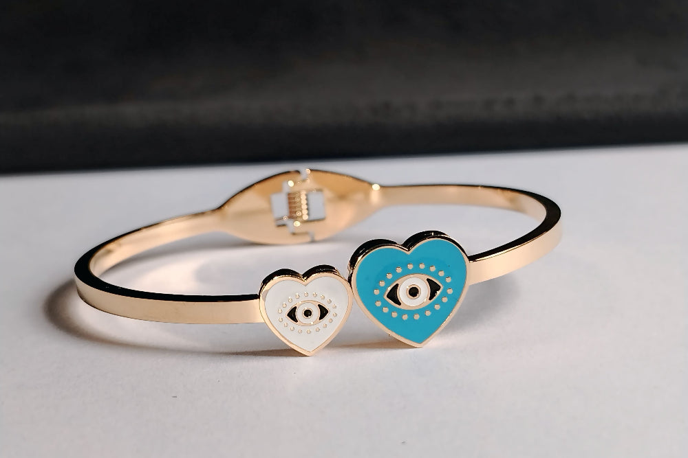 Evil Eye Heart Braclet