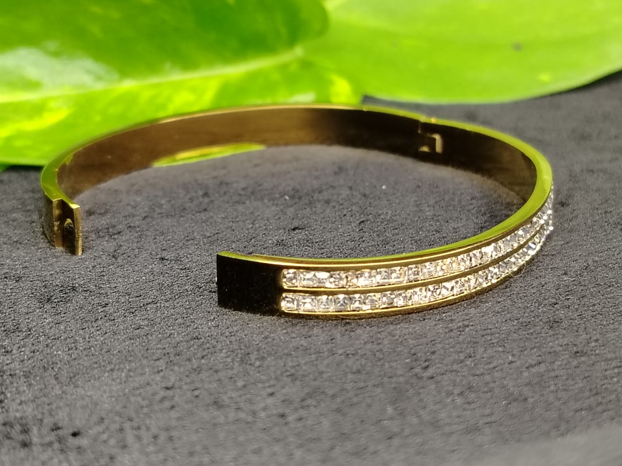 Two-layered Anti-tarnish CZ Bracelet
